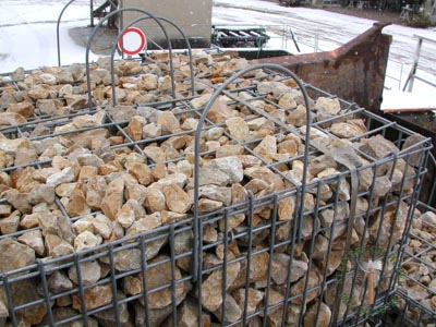 Gabionen - Dolomit Gabione S-50-50-50 - Gab-14000-01_03T - Steinbruch Huber