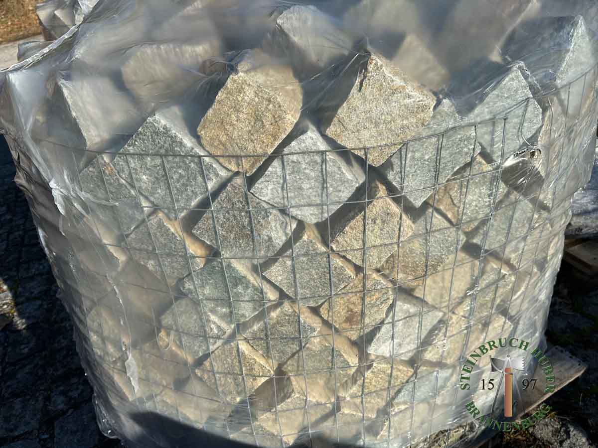 Pflastersteine - Gneis Kleinsteinpflaster San Marino 8-10 - Pfl-13301-03_02 - Steinbruch Huber