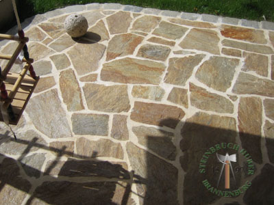 Bodenplatten - Gneis Polygonalplatten Amalfi 2-4 - Bpl-13500-01_01T - Steinbruch Huber