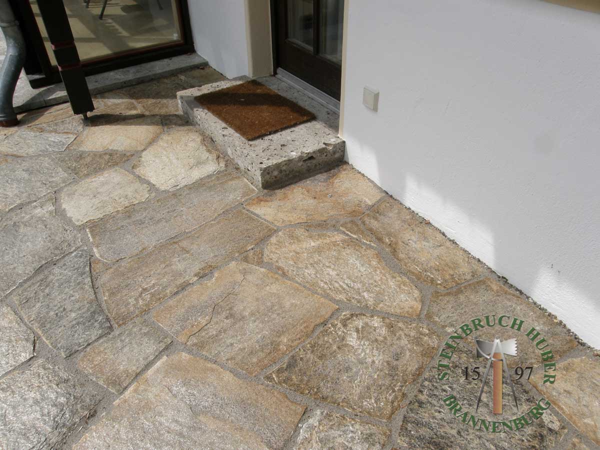 Bodenplatten - Gneis Polygonalplatten Amalfi 4-7 - Bpl-13501-01_04 - Steinbruch Huber