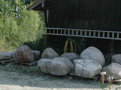 Findlinge - Granit Findlinge 80-110 - Fin-11003-03_02T - Steinbruch Huber