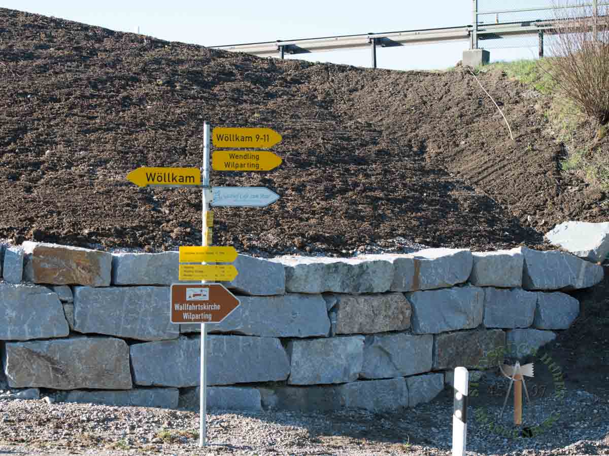 Granit Hangsicherungsstein 4060 zum Abfangen Befestigen Sichern von