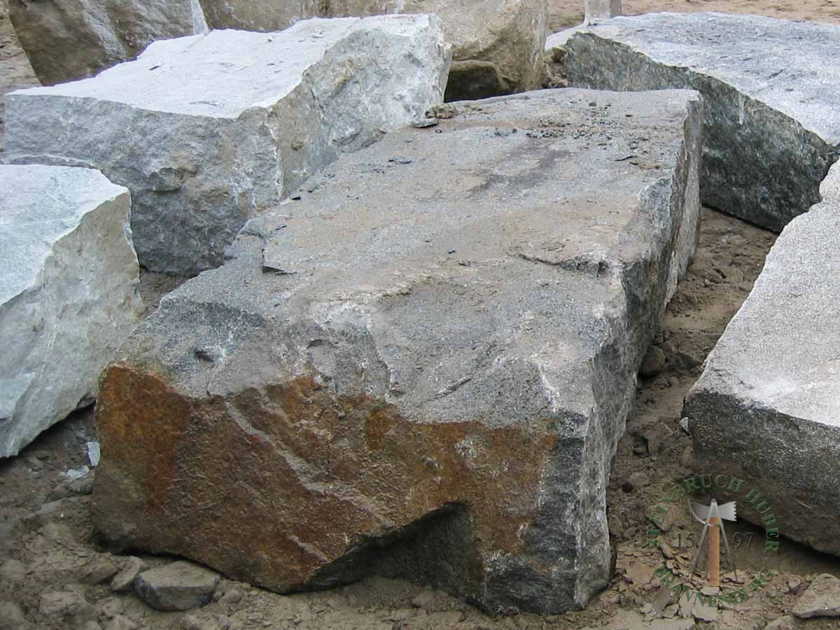 Mauersteine - Granit Hangsicherungsstein 40-60 - Mst-11035-07_04 - Steinbruch Huber