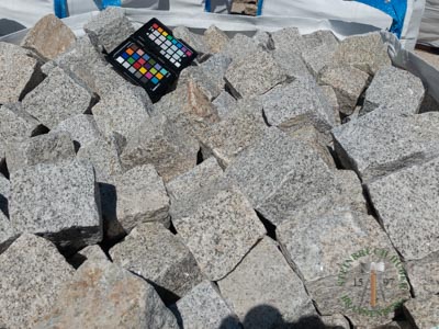 Pflastersteine - Granit Kleinsteinpflaster 8-10 grau gelb - Pfl-11035-01_01T - Steinbruch Huber