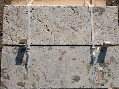 Blockstufen - Muschelkalk Blockstufe antik 60-100 - Bst-14801-04_03T - Steinbruch Huber