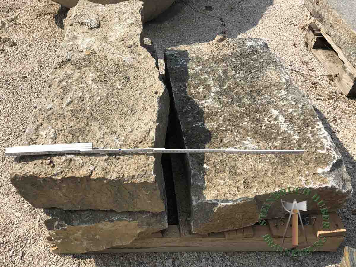 Blockstufen - Muschelkalk Blockstufe natur 80-120 - Bst-14801-01_04 - Steinbruch Huber