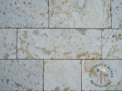 Bodenplatten - Muschelkalk Bodenplatten Bahnen antik - Bpl-14801-06_01T - Steinbruch Huber