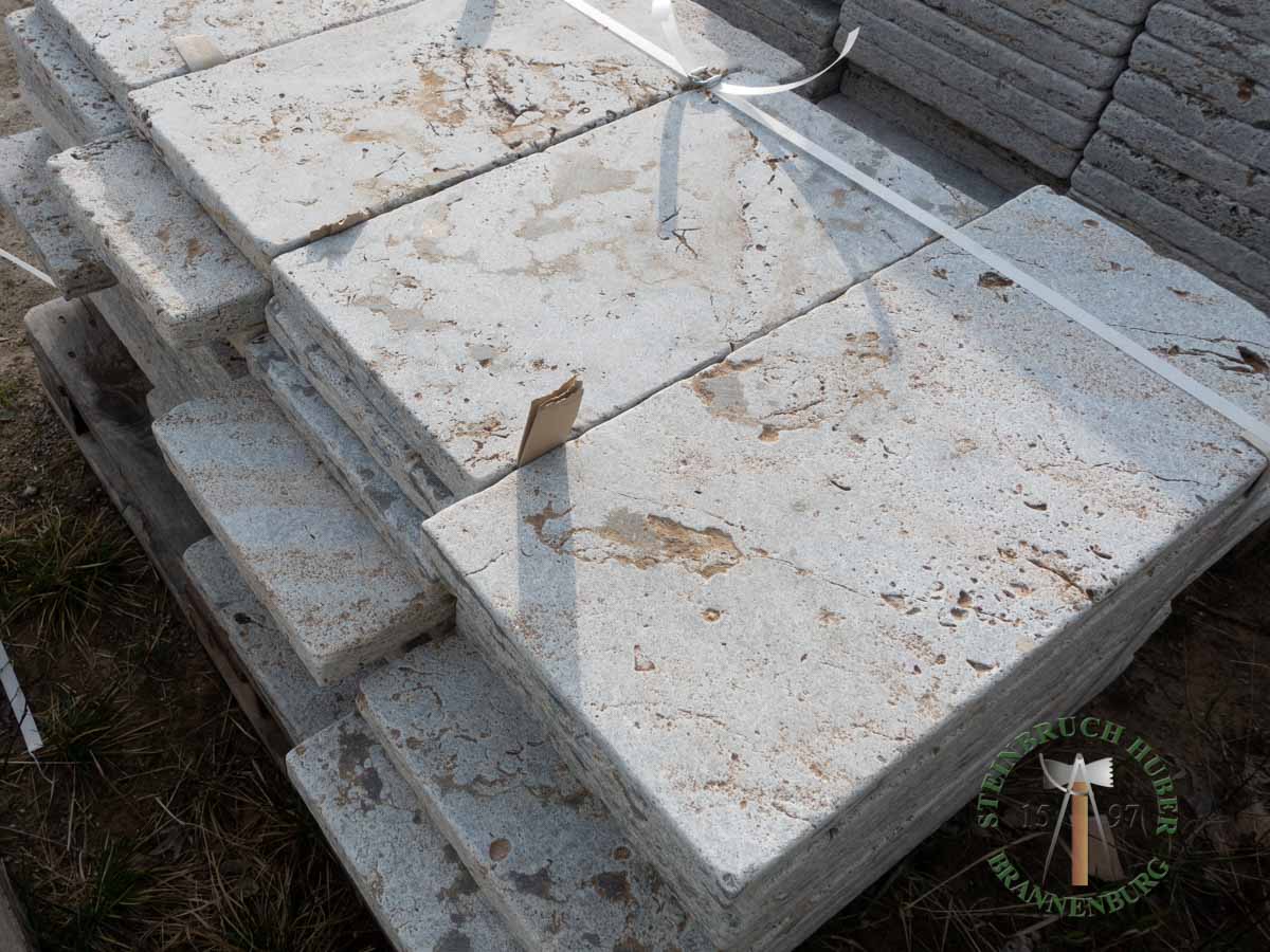 Bodenplatten - Muschelkalk Bodenplatten Bahnen antik - Bpl-14801-06_02 - Steinbruch Huber