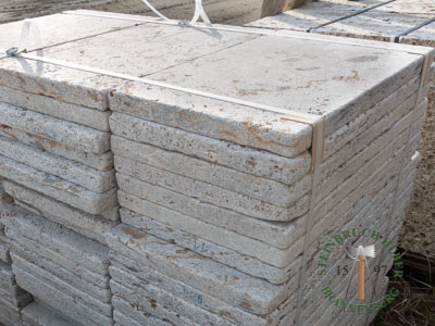 Bodenplatten - Muschelkalk Bodenplatten Bahnen antik - Bpl-14801-06_04T - Steinbruch Huber