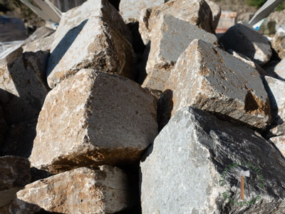 Pflastersteine - Muschelkalk Großsteinpflaster antik 15 - Pfl-14801-05_01T - Steinbruch Huber