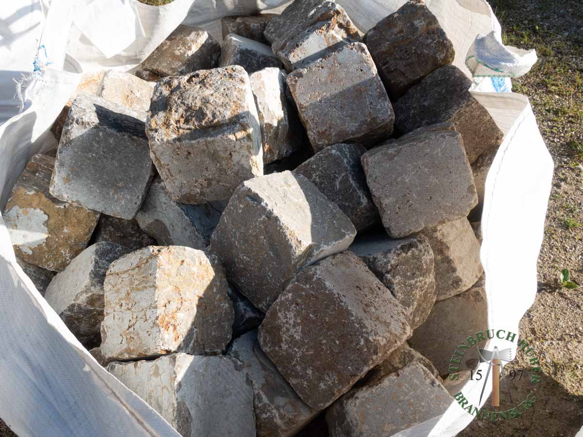 Pflastersteine - Muschelkalk Großsteinpflaster antik 15 - Pfl-14801-05_04 - Steinbruch Huber