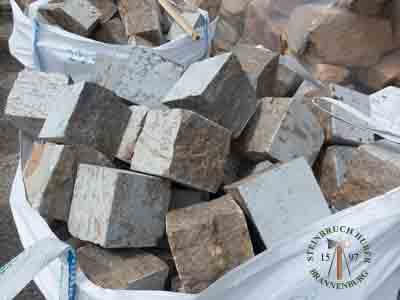 Pflastersteine - Muschelkalk Großsteinpflaster gesägt 15 - Pfl-14801-07_01T - Steinbruch Huber