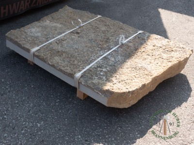 Bodenplatten - Muschelkalk Krustenplatten - Bpl-14801-21_01T - Steinbruch Huber