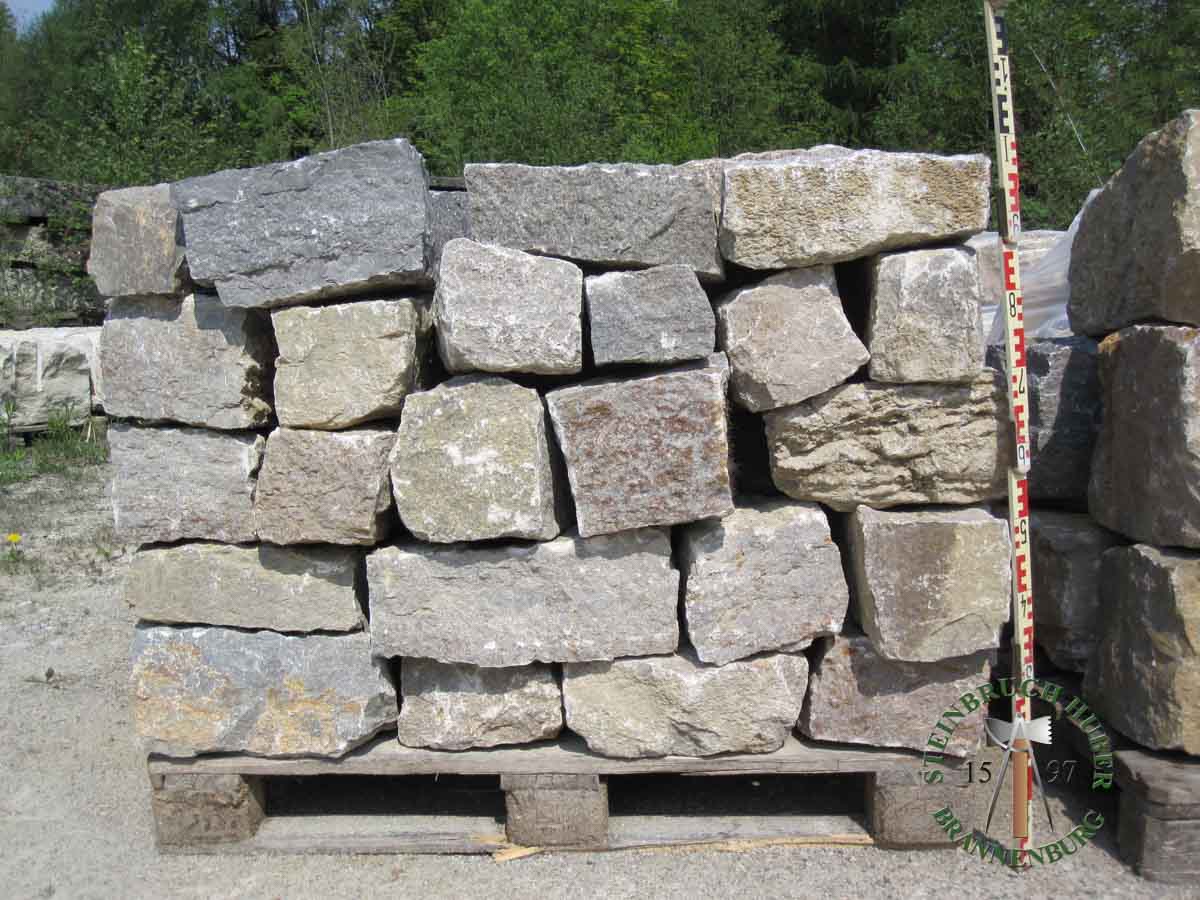Mauersteine - Muschelkalk Mauerstein 20-25 - Mst-14801-11_03 - Steinbruch Huber
