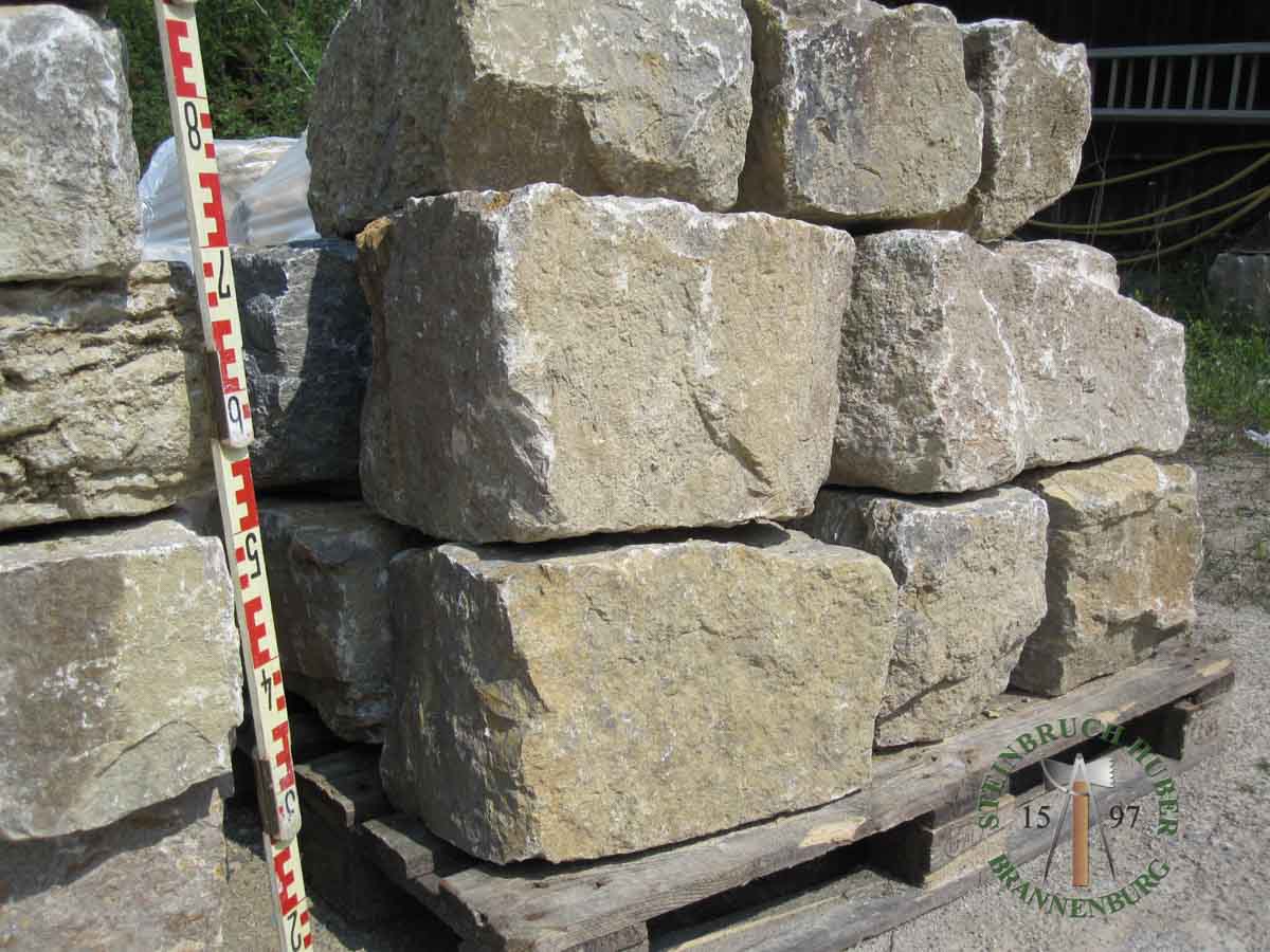 Mauersteine - Muschelkalk Mauerstein 20-30 - Mst-14801-12_01 - Steinbruch Huber