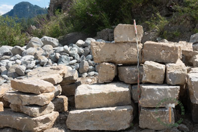Mauersteine - Muschelkalk Mauerstein 30-40 - Mst-14801-13_04T - Steinbruch Huber