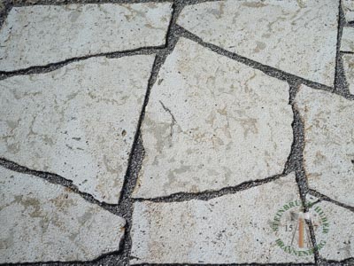 Bodenplatten - Muschelkalk Polygonalplatten gestockt 4 - Bpl-14801-04_01T - Steinbruch Huber