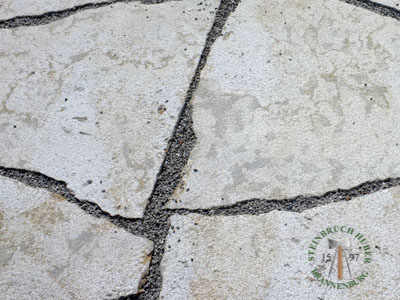 Bodenplatten - Muschelkalk Polygonalplatten gestockt 4 - Bpl-14801-04_03T - Steinbruch Huber