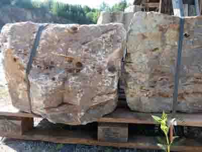 Sitzblöcke - Muschelkalk Sitzblock gespalten 50 - Sbl-14801-01_06T - Steinbruch Huber
