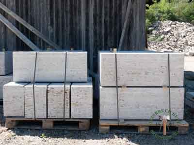 Sitzblöcke - Muschelkalk Sitzblock gesägt 45 - Sbl-14801-05_01T - Steinbruch Huber