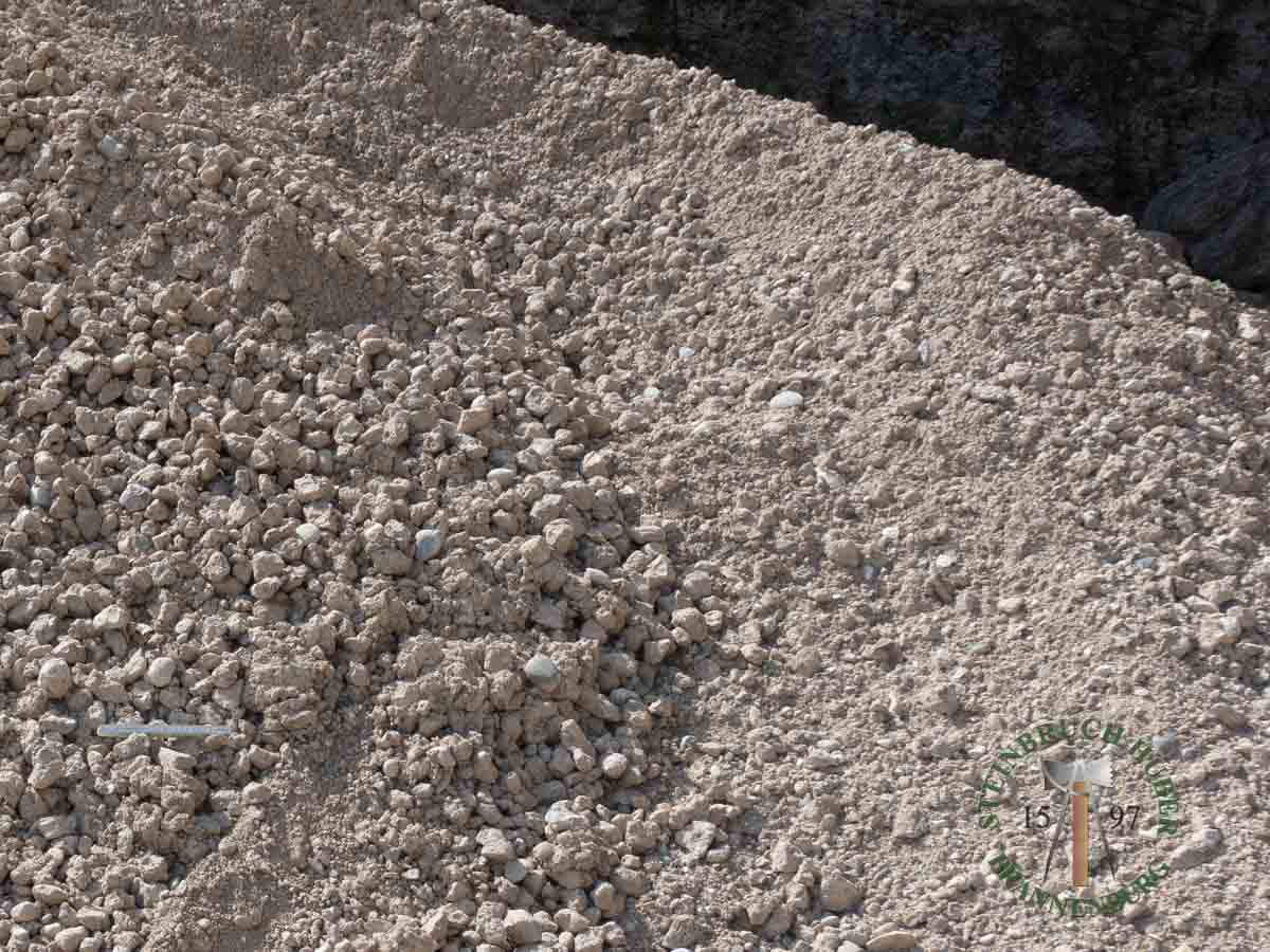Schotter - Nagelfluh Biber-Mineralmischung 0-55 - Spl-10000-01_02 - Steinbruch Huber