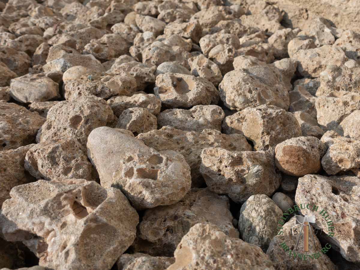 Schotter - Nagelfluh Biber-Schotter 50-150 - Sch-10000-01_01 - Steinbruch Huber