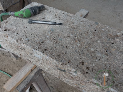 Blockstufen - Nagelfluh Blockstufe GaLa gestockt 100 - Bst-10000-03_01T - Steinbruch Huber