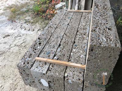 Blockstufen - Nagelfluh Blockstufe GaLa gestockt 100 - Bst-10000-03_04T - Steinbruch Huber