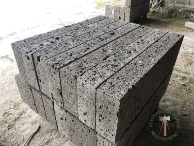 Blockstufen - Nagelfluh Blockstufe GaLa gestockt 60-180 - Bst-10000-03_03T - Steinbruch Huber