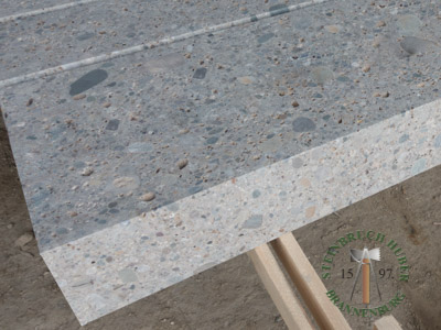 Blockstufen - Nagelfluh Blockstufe geschliffen 100 - Bst-10000-01_01T - Steinbruch Huber