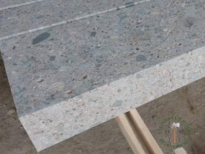 Blockstufen - Nagelfluh Blockstufe geschliffen 60-180 - Bst-10000-01_01T - Steinbruch Huber