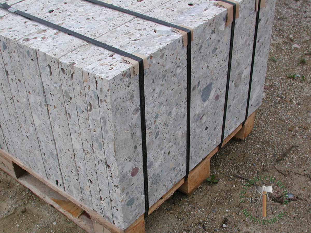 Bodenplatten - Nagelfluh Bodenplatten geschliffen - Bpl-10000-05_02 - Steinbruch Huber