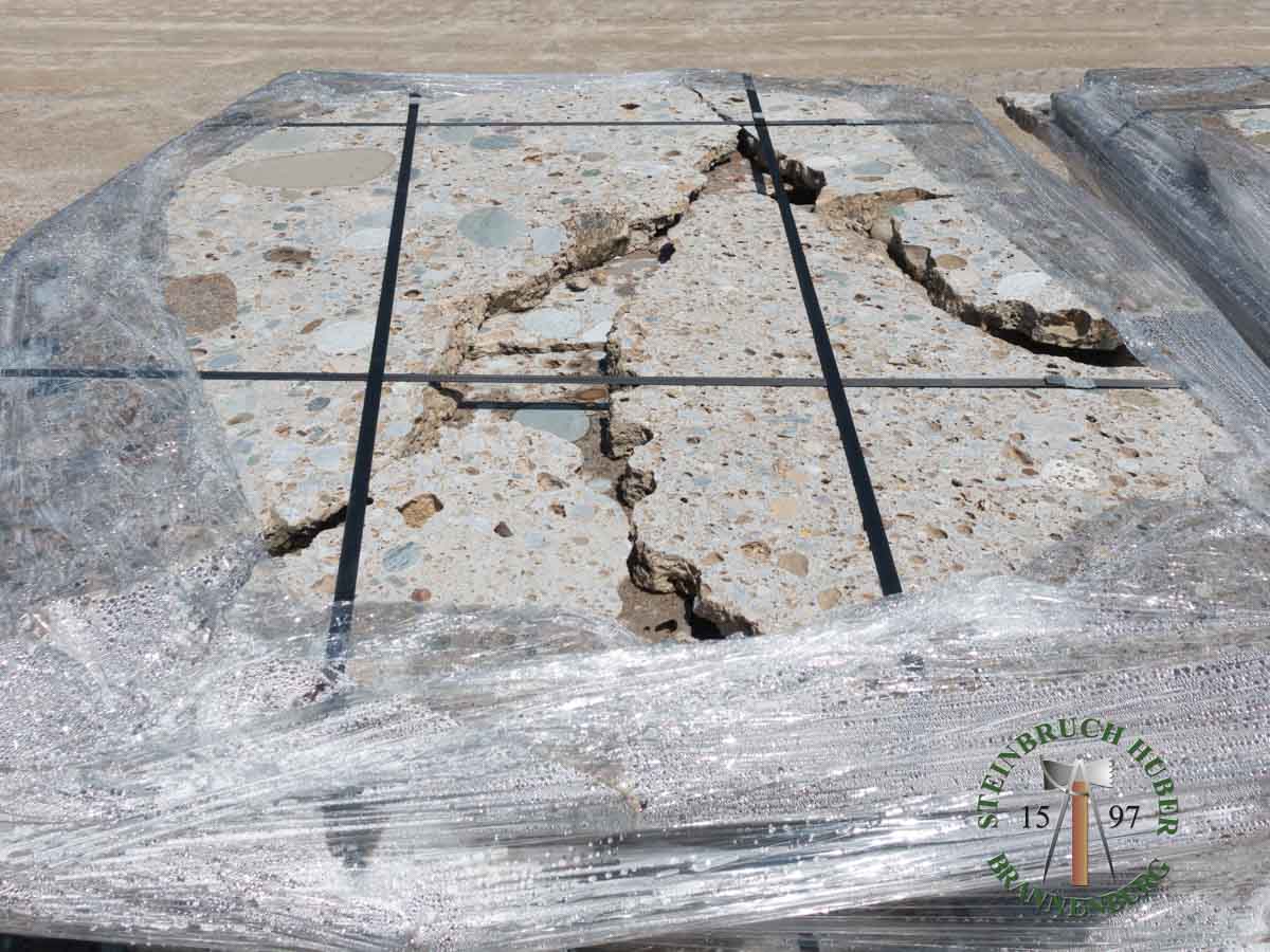 Bodenplatten - Nagelfluh Bodenplatten polygonal - Bpl-10000-53_01 - Steinbruch Huber