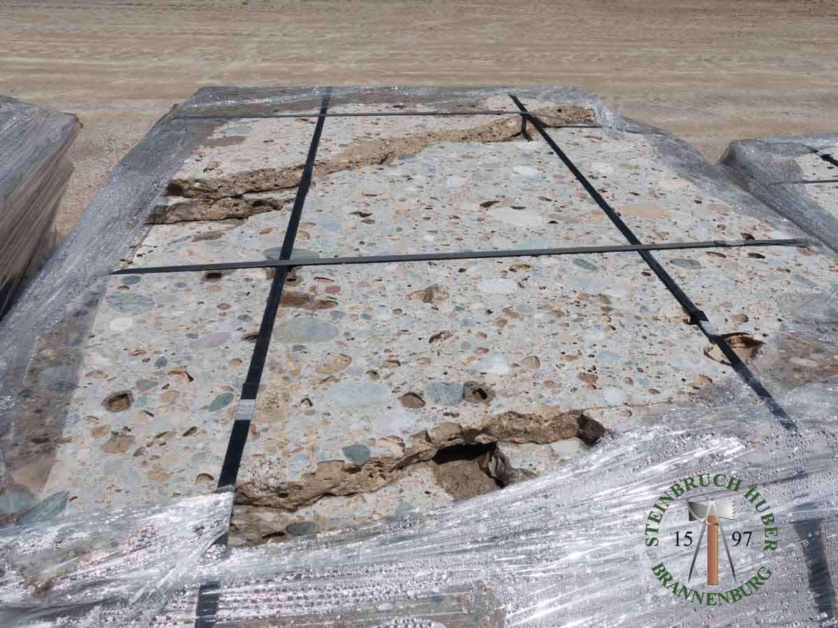 Bodenplatten - Nagelfluh Bodenplatten polygonal - Bpl-10000-53_03 - Steinbruch Huber
