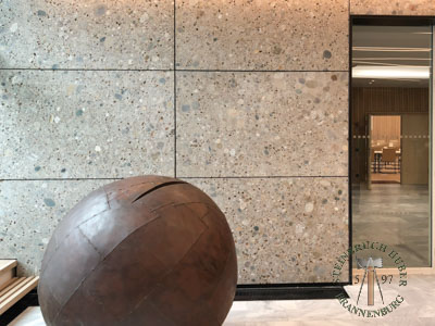 Fassadenplatten - Nagelfluh Fassadenplatten geschliffen 4 - Fas-10000-04_01T - Steinbruch Huber