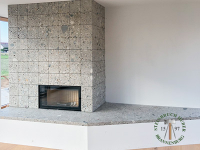 Fassadenplatten - Nagelfluh Fassadenplatten geschliffen 4 - Fas-10000-04_04T - Steinbruch Huber