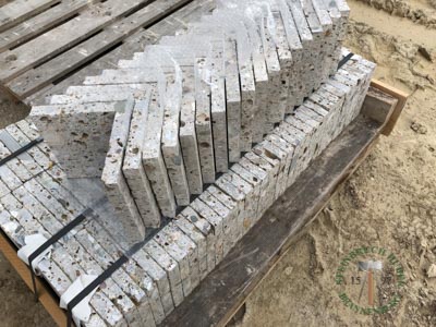 Fassadenplatten - Nagelfluh Fassadenplatten geschliffen 4 - Fas-10000-04_05T - Steinbruch Huber