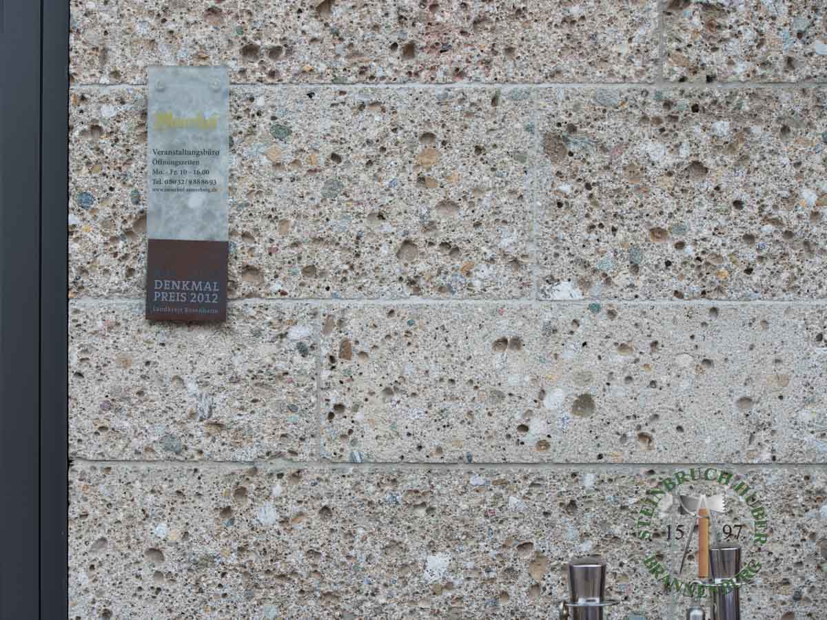 Fassadenplatten - Nagelfluh Fassadenplatten gestockt 4 - Fas-10000-34_03 - Steinbruch Huber