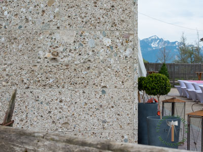 Fassadenplatten - Nagelfluh Fassadenplatten gestockt 4 - Fas-10000-34_07T - Steinbruch Huber