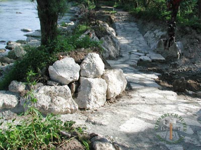 Bodenplatten - Nagelfluh Krustenplatten gesägt - Bpl-10000-54_02T - Steinbruch Huber