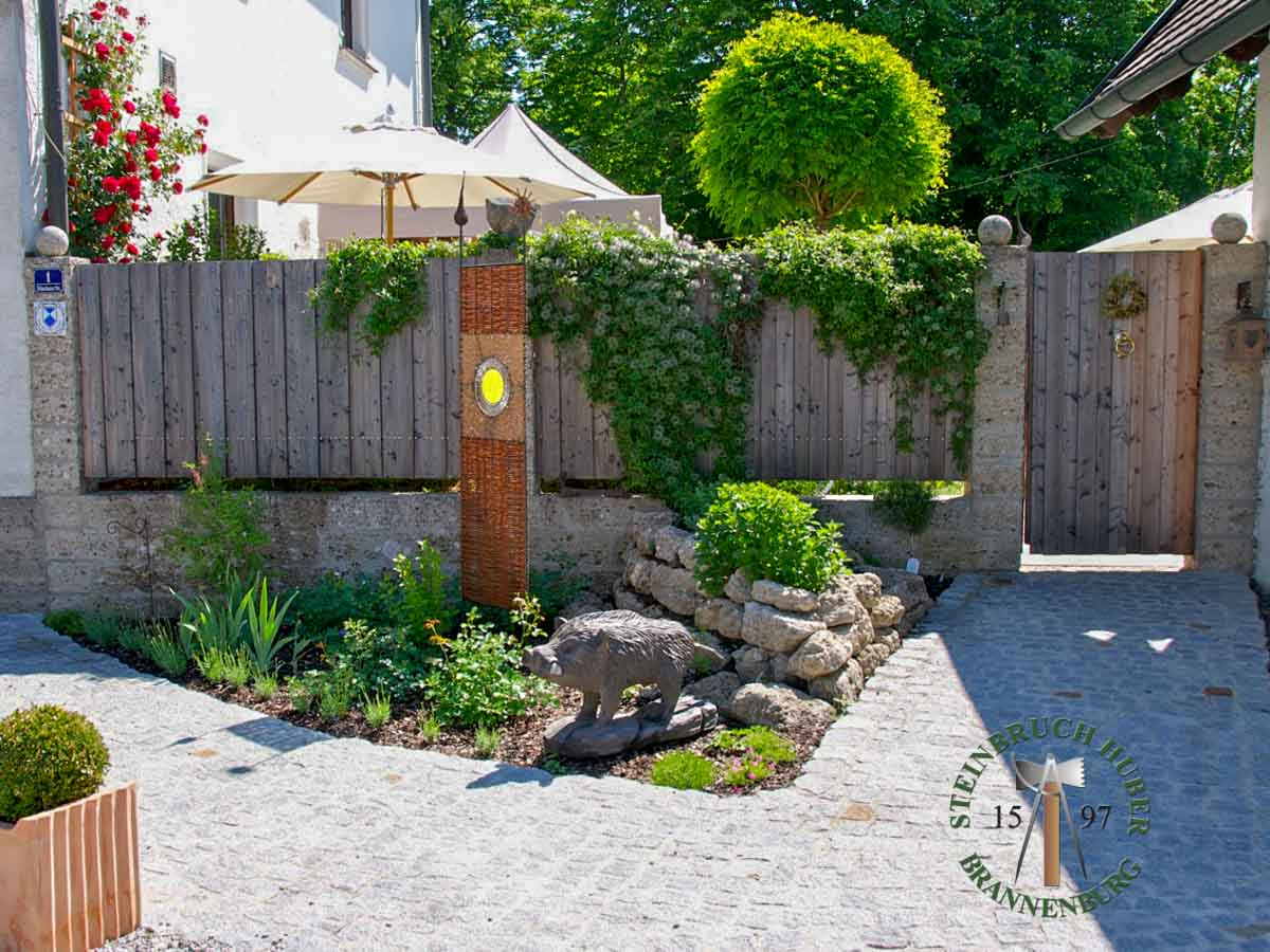 Mauersteine - Nagelfluh Mauerstein Biber 20-D - Mst-10000-26_08 - Steinbruch Huber