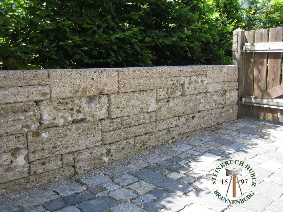 Mauersteine - Nagelfluh Mauerstein Biber 20 - Mst-10000-24_02 - Steinbruch Huber