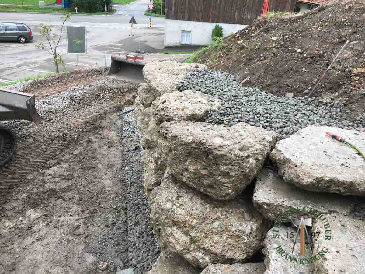 Mauersteine - Nagelfluh Mauerstein Petersberg 40-140 F - Mst-10000-06_05 - Steinbruch Huber