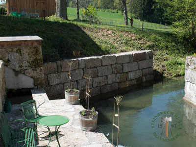 Mauersteine - Nagelfluh Mauerstein Riesenkopf 40 - Mst-10000-14_01T - Steinbruch Huber