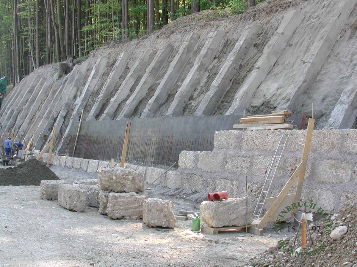 Mauersteine - Nagelfluh Mauerstein Riesenkopf 50 - Mst-10000-15_05 - Steinbruch Huber