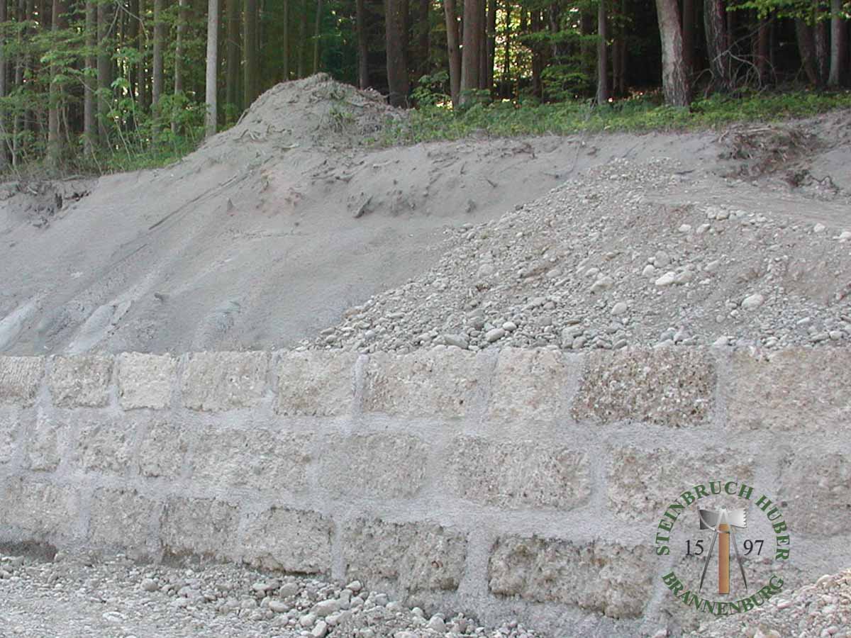 Mauersteine - Nagelfluh Mauerstein Riesenkopf 50 - Mst-10000-15_06 - Steinbruch Huber