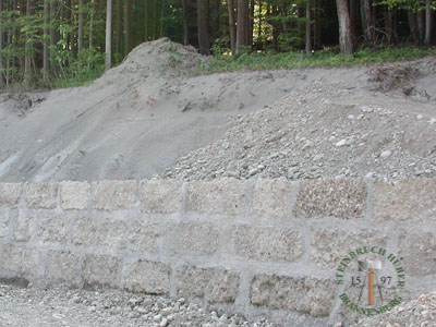 Mauersteine - Nagelfluh Mauerstein Riesenkopf 50 - Mst-10000-15_06T - Steinbruch Huber