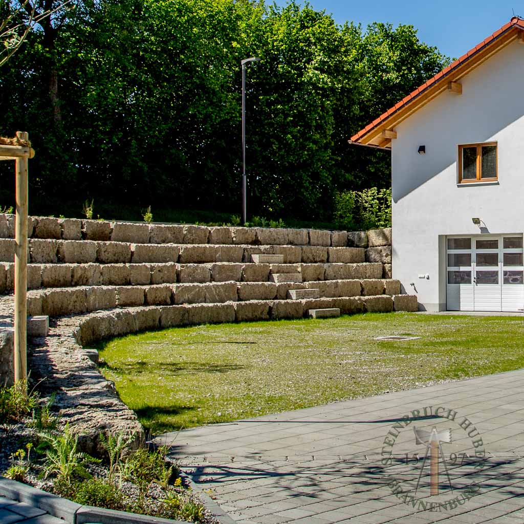 Mauersteine - Nagelfluh Mauersteine Riesenkopf - 00005_01 - Steinbruch Huber