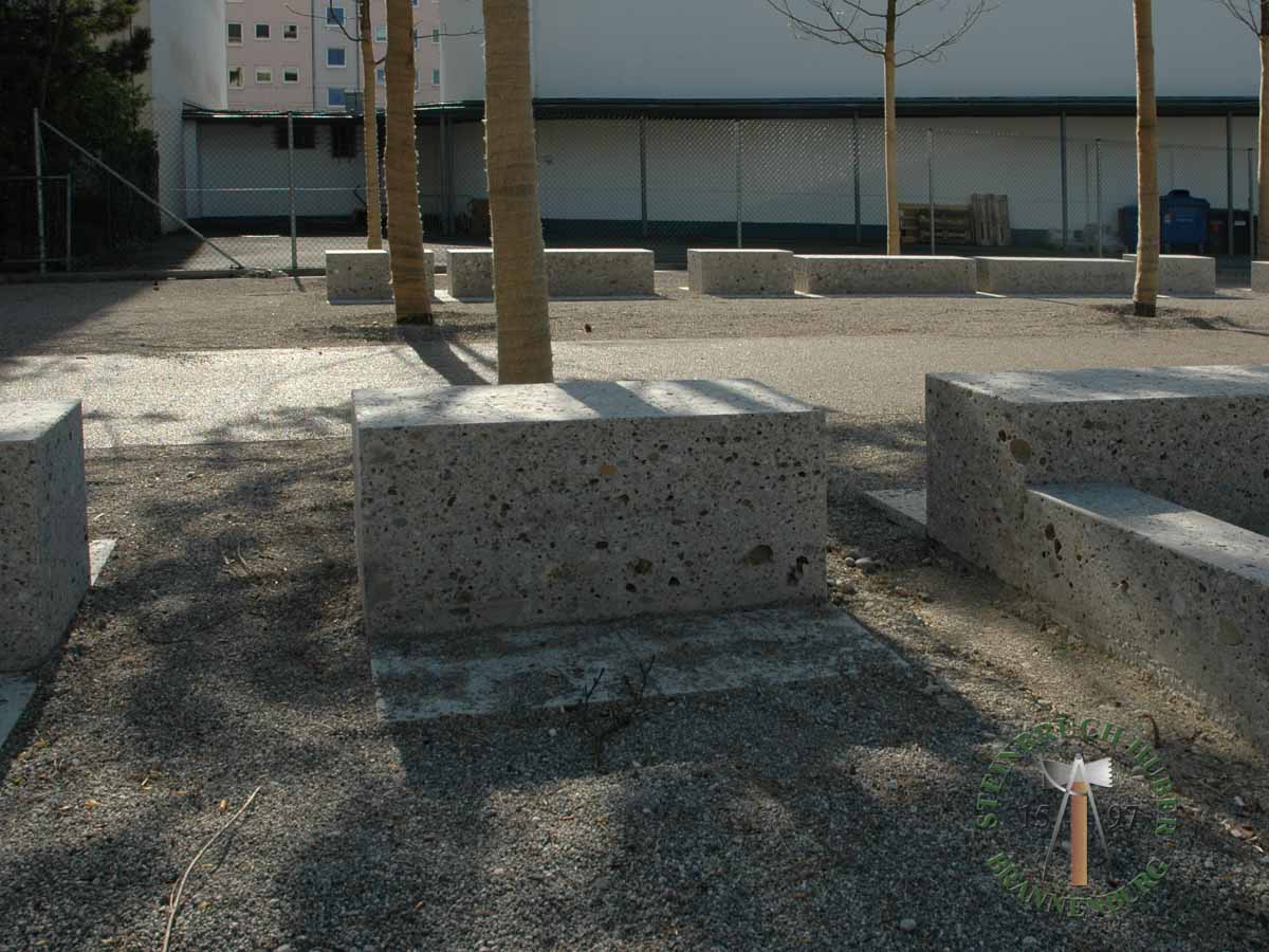 Sitzblöcke - Nagelfluh Sitzblock geschliffen 50 - Sbl-10000-02_01 - Steinbruch Huber