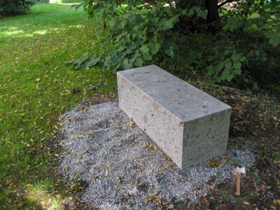 Sitzblöcke - Nagelfluh Sitzblock geschliffen 50 - Sbl-10000-02_03T - Steinbruch Huber